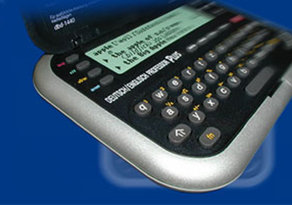 Franklin Bookman II, audio-visual presentation for CeBit / Hannover Messe